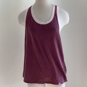 Sundry Layered Look Racer Back Tank Top